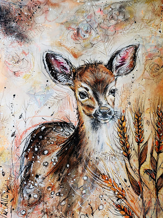 PRE-ORDER - The wise feline - 60 x 80 cm