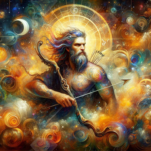 PRE-ORDER - Archer of the cosmos (Sagittarius) - 80 x 80 cm