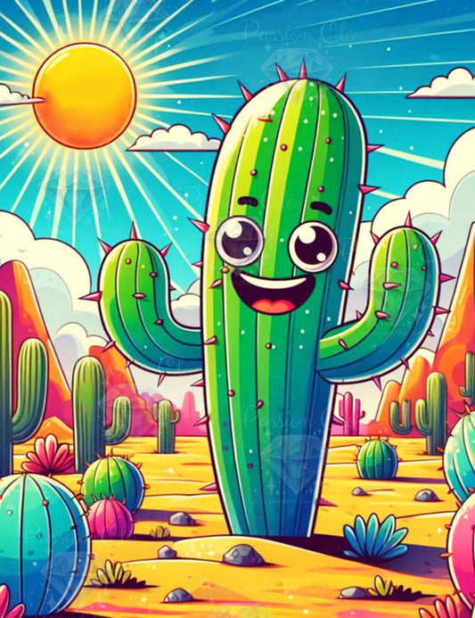 PRE-ORDER - Festive Cactus - 50 x 65 cm