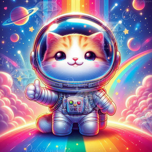 PRE-ORDER - Cosmic Cat - 70 x 70 cm