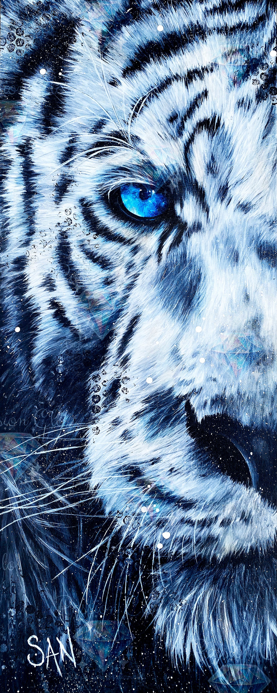 PRE-ORDER - The wise feline - 60 x 80 cm