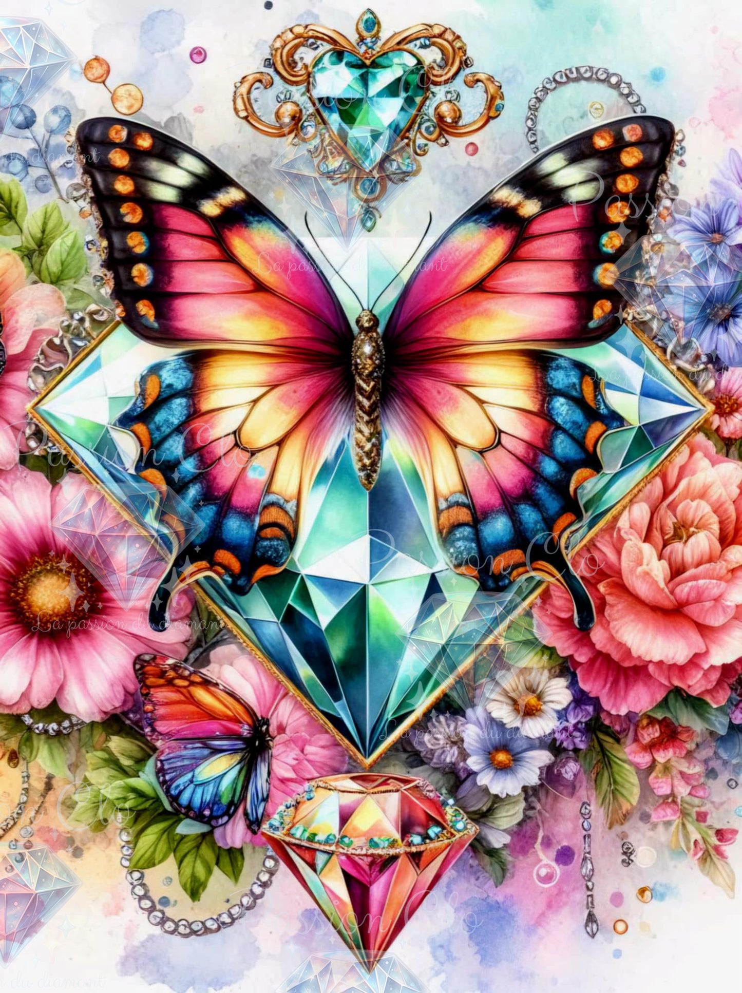 PRE-ORDER - Crystal Butterfly - 60 x 80 cm