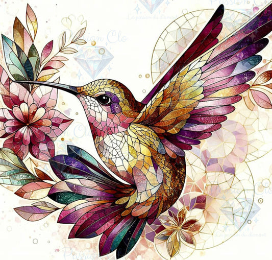 PREORDER - Winged prisms - 60 x 60 cm