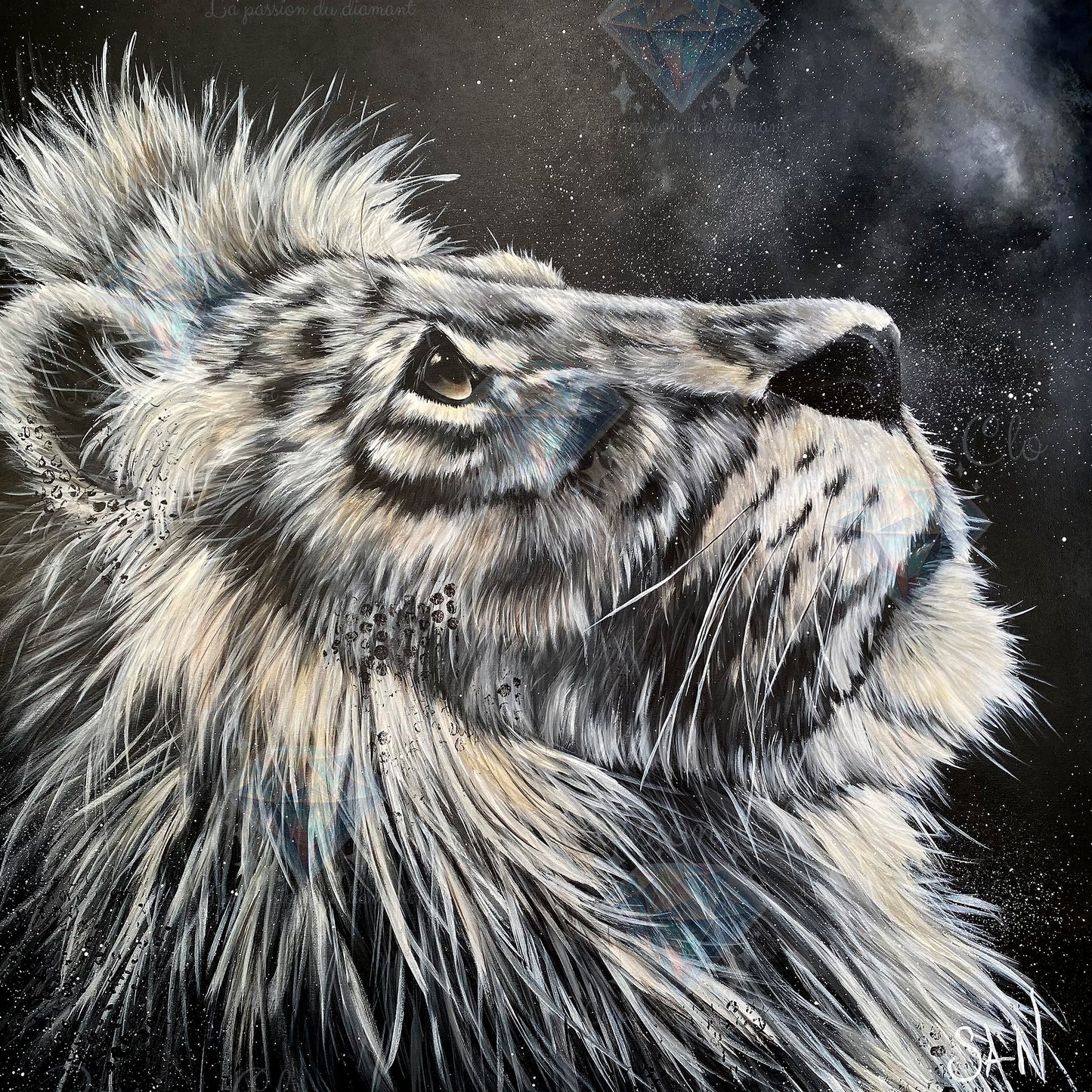 PRE-ORDER - The wise feline - 60 x 80 cm