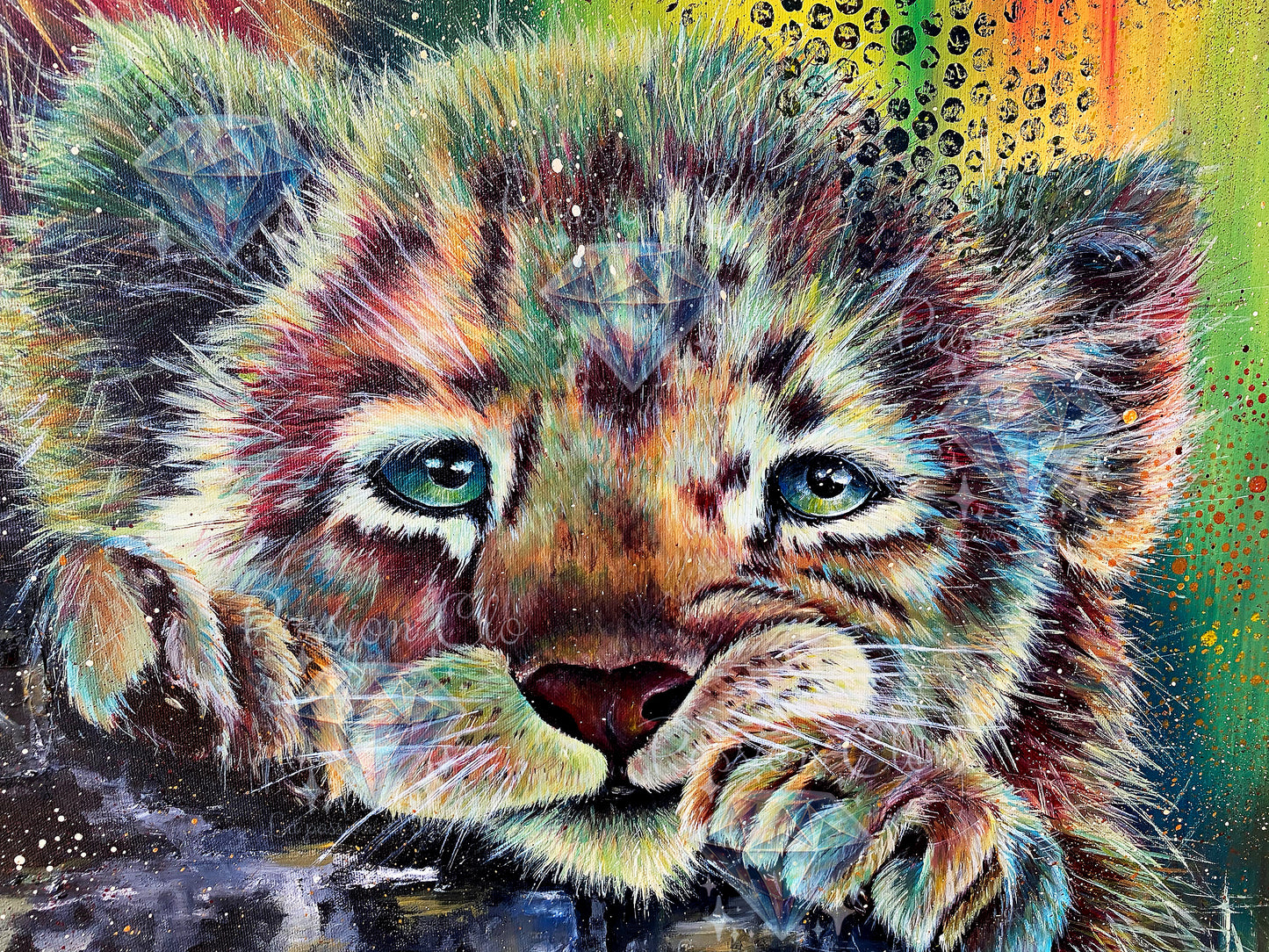 PRE-ORDER - The wise feline - 60 x 80 cm