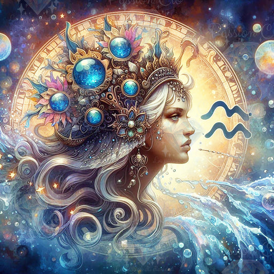 PRE-ORDER - Wave sign (Aquarius) - 80 x 80 cm