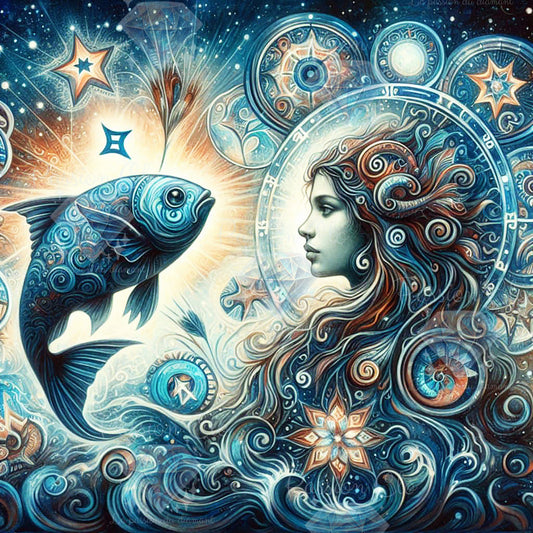 PRE-ORDER - Mystical Mermaid (Fish) - 80 x 80 cm